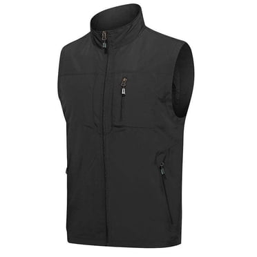 LOVZFMLL Jackets for Men's Thin Sports Multi-bag Casual Quick-drying Loose Vest Mountaineering Tooling Outdoor Vest Jackets