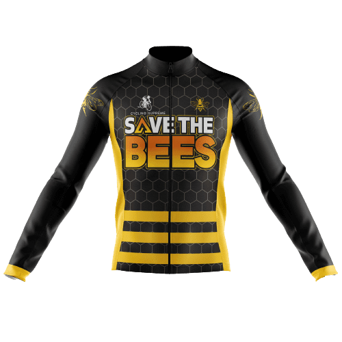 Chandail de Cyclisme à Manches Longues Save The Bees pour Hommes - 3TG
