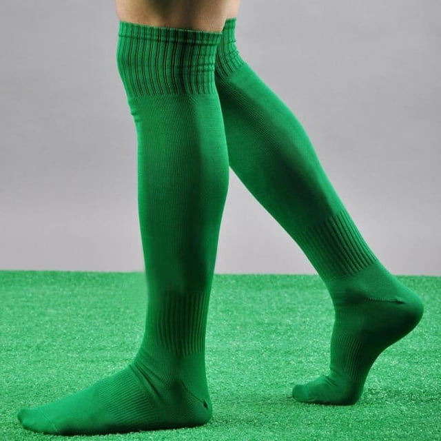 Up To $10 Socks Green Sock Knee Football Sport Long Over Baseball High Soccer Socks Men Socks