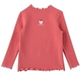 thumbnail image 1 of MIASHUI Kids Tops Toddler Girls Long Sleeve Ruffle T Shirts Print Casual Blouse,Red,2-3 Years, 1 of 4