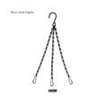 thumbnail image 3 of Youkk Easy To Hanging Container Hanging Chain For Metal Hanging Basket Wide Application Hanging Chain Set Adjustable Length black Chain 40cm, 3 of 6