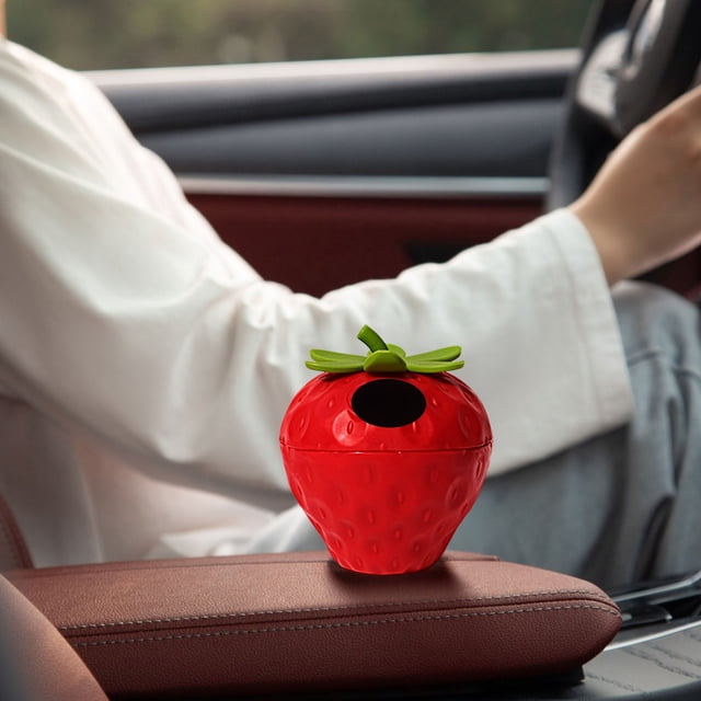 Fasiaou Solid Car Air Freshener Long Lasting Aroma For Vehicle Or Home Use Home Decor Products Scented Candle Style Valentines Day Gift Idea,Red