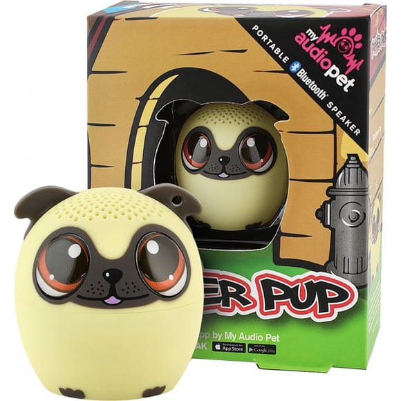 My Audio Pet Haut-Parleur Sans Fil Bluetooth Mini pour Animaux – à Jumeler avec un Autre TWS pour Animaux (Power Pup)