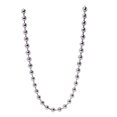 thumbnail image 3 of Collier Chaîne Boule en Acier Titane à Porter Couleur Argent Design Classique avec Fermoir Robuste 2 Pcs, 3 of 8