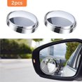 thumbnail image 1 of 2 Pcs Miroirs à Angle Mort à Rotation 360°, Grand Angle Hd avec Miroirs à Angle Mort Autocollants de 3 m, Angle Ajustable, Miroir à Angle Mort (Argent), 1 of 5