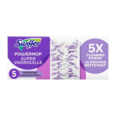 Swiffer PowerMop Multi-Surface Mopping Pad Refills for Floor Cleaning, 5 count