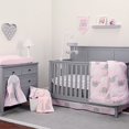 thumbnail image 1 of NoJo Dreamer - Ensemble de Douillette 8 Pcs Éléphant Rose/gris, 1 of 5
