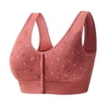 thumbnail image 1 of 2025 Womens No Steel Ring Wireless Bras for Women Front CloseT Sports Pack for Women Back Plus Size Seamless BacklessUnlinedfor Large Compression Sports Bras for Women, 1 of 6