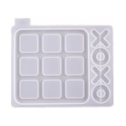 Suncoda Game Fun Silicone Mold, X O Board Game Resin Kit Modern Porch Decor Coffee Game Table