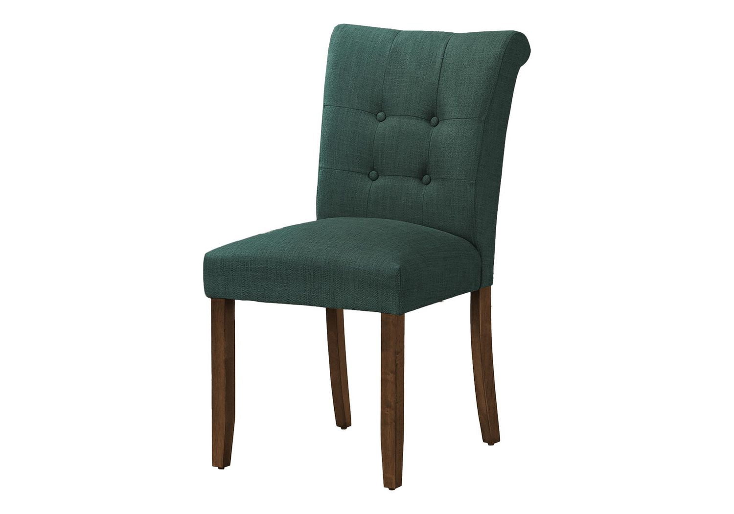 Monarch Specialties Chaise De Salle À Manger, Hauteur De 38", Ensemble De 2, Rembourré, Salle À Manger, Coté, Cuisine, Tissu Gris, Pieds En Bois De Noyer, Moderne