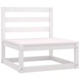thumbnail image 3 of vidaXL 2 Piece Garden Lounge Set White Solid Pinewood, 3 of 5