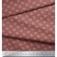 thumbnail image 3 of Soimoi Velvet Fabric Dot & Paisley Printed Fabric 1 Yard 58 Inch Wide, 3 of 4