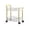 A, variant on Two Tier Transparent Rolling Cart With Wheels, Utility Storage Cart With Handle and Locking Casters for Kitchen Office Bedroom Organizer