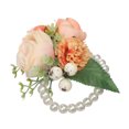 thumbnail image 2 of TopLLC Bangle Wrist Flower Stretchable Wedding Prom Party Hand Flower Bracelet A, 2 of 3