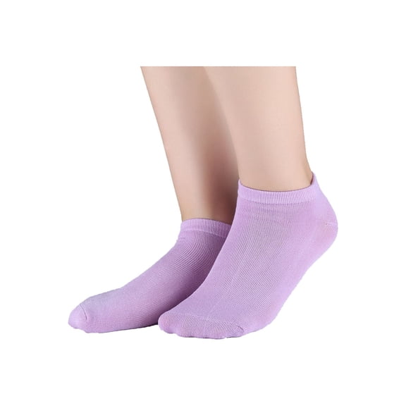 INSPIRE CHIC Chaussettes Basses à la Cheville pour Femmes d'Halloween 10 Paires Extensibles Respirantes Poignets Violet Moyen