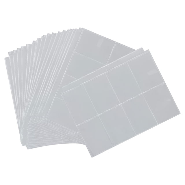lionlar Portable Game Card Pages Sleeves Card Sleeves Binder Sheets Cards Holder Binders 8 Cell