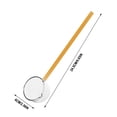 thumbnail image 3 of JZCHUNTOY High Borosilicate Glass Soup Spoon, High Temperature Resistant Hot Oil Ladle, Open Flame Heating Safe, Durable Food Grade Spoon for Kitchen, Cooking, Frying, Stirring Use, 3 of 5