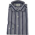 thumbnail image 1 of Borrelli Men's Grey Blue SHIRT LINEN STRIPE Dress - XXL, 1 of 1