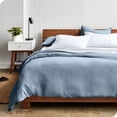 thumbnail image 3 of Bare Home Housse de Couette Sablée - Ultra Douce - Premium 1800 Collection - Ensemble 2 Pcs - Lit Simple/simple TG, Bleu Poussiéreux, 3 of 7