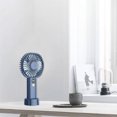 thumbnail image 4 of Boovnll New Small Fan Quiet Large Wind, Rechargeable Desktop Usb Mini Handheld Fan, Intelligent Digital Display, Five Speed Wind, 4 of 8