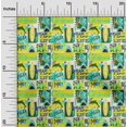thumbnail image 2 of oneOone Tissu Viscose Georgette Jaune California Ocean Ride Matériel de Couture Tissu Imprimé au Mètre 42 Pouces de Large, 2 of 4