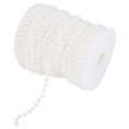 thumbnail image 3 of Pearl Wire Beads  Pearl Garland  Pearl Garland String  Pearl Bead Roll 25m/roll Grinding Pearl Wire Beads Garland String DIY Wedding Decoration 6mmwhite, 3 of 8