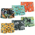 thumbnail image 1 of SNNROO 6 Pcs Boxeurs pour Garçons - Confortables, Respirants, Motifs Mignons pour le Port Quotidien, 1 of 7