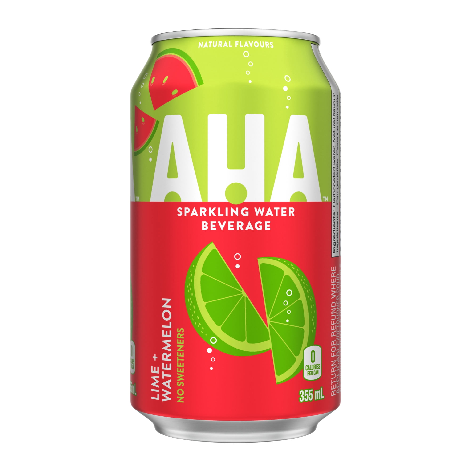 Aha Pastèque au citron vert Fridge Pack Cannettes, 355 mL, 12 Pack