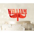 thumbnail image 1 of Custom Name Cake Topper Personalized Mirror Cake Topper Color Option Available 5-7 Inches Wide, 1 of 1