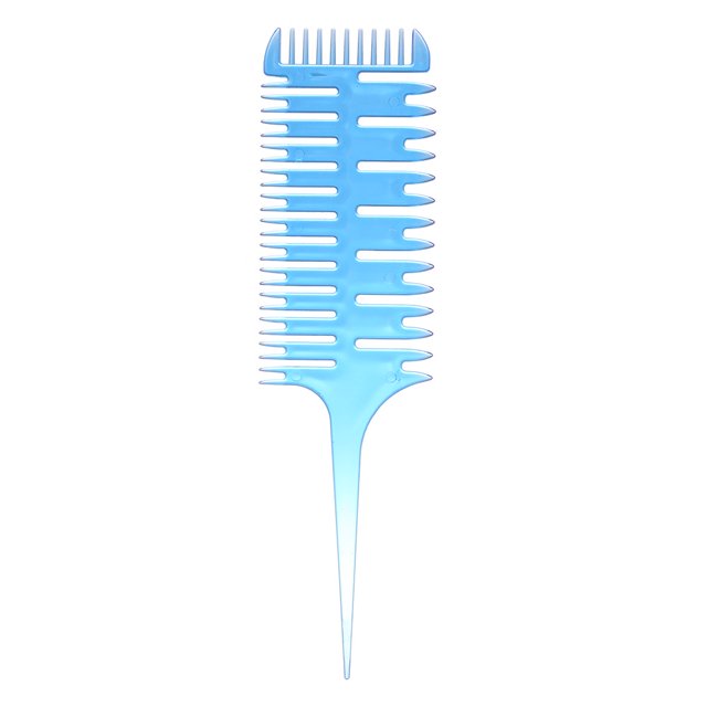 Hair Dyeing Comb 3-Way Sectioning Highlight Comb Professional Weave Weaving Comb Hair Dye Styling Tool For Salon Use