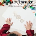 thumbnail image 4 of Garden Furniture Miniature Table And Chairs Light Yellow Iron 1 Set, 4 of 5