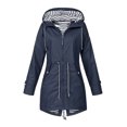 thumbnail image 2 of Decodeary Veste à Capuche Douce pour Femme Imperméable Manteau de Pluie Extérieur Vert S, 2 of 4