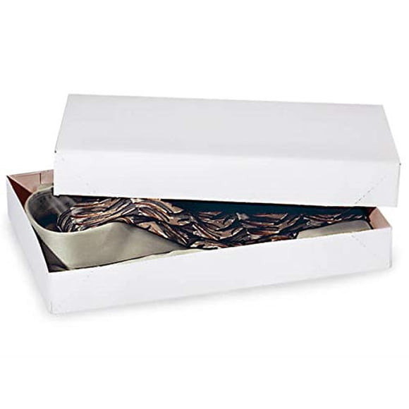 Men Shirt Box Women Top Box Gift Boxes Wrap Boxes Apparel Gift Boxes with Lids 5 Pack (White)