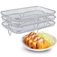 thumbnail image 1 of WMQPNNS New Trending Rectangle Stainless Steel Air Fryer Grill Dehydrator Rack Air Fryer Removable Multiple Stand Air Fryer Racks for Cooking Todays Deals Clearance Sale, 1 of 6
