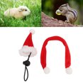 thumbnail image 4 of Small Pet Hat Scarf, Gift Selection Flannel Warm Adjustable Reptile Christmas Costume  For Lizard For Hamsters For Guinea Pigs, 4 of 8