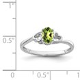 thumbnail image 3 of 925 Sterling Silver Peridot Ring Birthstone August Gemstone, 3 of 10