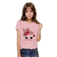 thumbnail image 2 of Rbaofujie Dessin Animé Chat Dessin Animé Imprimé Garçons et Filles Porter Col Rond Manche Courte Nouveau Bébé Été Bricolage Mode T-Shirt pour Enfants, 2 of 4
