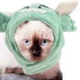 thumbnail image 4 of GOOHOCHY cat hat for cats Cat Hat Light Green Crystal Velvet Decorative Item for Parties 1Set, 4 of 8