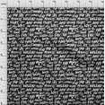 thumbnail image 4 of oneOone Cotton Poplin Black Fabric Text Craft Projects Decor Fabric Printed By The Yard 56 Inch Wide-W8, 4 of 5