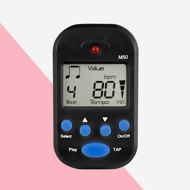 COOPHYA Métronome Numérique Noir avec Clip sur Écran LCD pour Piano Guitare Violon et Batteries
