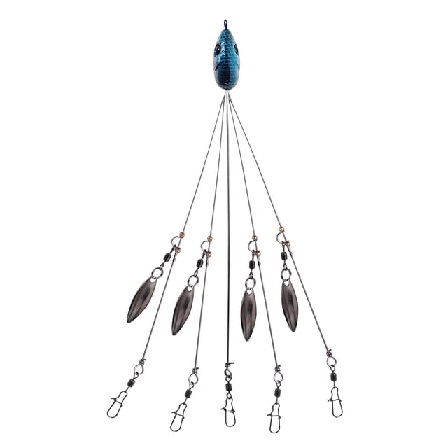 Agiferg 5 Arms Alabama Umbrella Head Fishing Rig Bait Fishing Lures With Snap Swivels