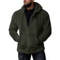 thumbnail image 1 of Pisexur Jackets for Men Pullover Sweater Stand Collar Elastic Solid Color Half Sweater For Men Stand-up Collar Sweater Winter Coats for Men Mens Winter Jacket, 1 of 3