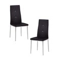 thumbnail image 1 of Best Master Furniture T246 Chaise de Salle à Manger Rembourrée, Noire, 1 of 3