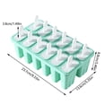 thumbnail image 3 of Agiferg Popsicle Molds 12 Pieces Silicone Ice Molds Tray Mold Reusable Easy Ice Maker, 3 of 3
