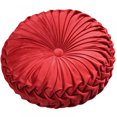thumbnail image 1 of EIMELI Coussin Rond de Couleur Unie Coussin de Sol Plissé Diamètre 38 * 10CM, 1 of 8