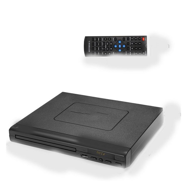 Lecteur DVD Portable USB à Lecture Multiple, Lecteur de Disques ADH DVD CD SVCD VCD, Système de Cinéma Maison avec Télécommande, Facile à Installer