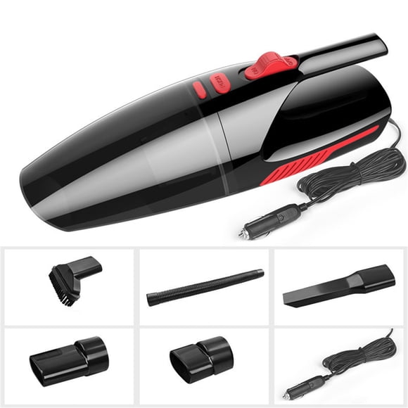 Household 120W Handheld Vacuum Cleaner with LED Light Wet Dry Use for Car Home Liquid Particle Hair Sediment