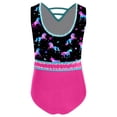 thumbnail image 2 of TSSOE Justaucorps de Gymnastique pour Filles Ballet en Strass Unitard une-Pièce Biketards Sport Activewear Cheval 16, 2 of 3