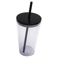 thumbnail image 4 of Transparent Water Cup Clearance! Hilingoto Kitchen Cups, Classic Acrylic Tumbler with Lid and | 16Oz Premium Insulated Iced Coffee Cups Double Wall Reusable Plastic Cups Clear 1 Pack, 4 of 7