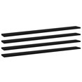 thumbnail image 1 of vidaXL Bookshelf Boards 4 pcs Black 100x10x1.5 cm Engineered Wood, 1 of 4